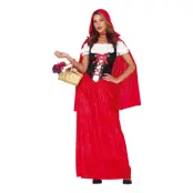 Rödluvan med Klänning Maskeraddräkt - Medium