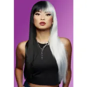 Raven™ Virgin™ Downtown Diva™ Peruk Tvåfärgad Svart/Vit