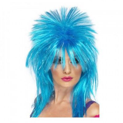 Rock Diva Blå Peruk