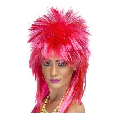 Rock Diva Rosa Neon Peruk
