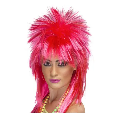 Rock Diva Rosa Neon Peruk