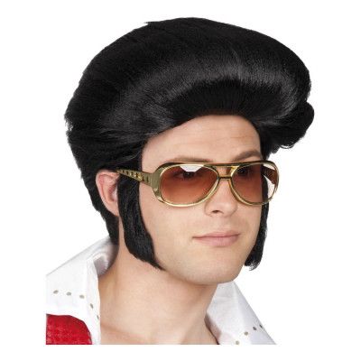 Rock n Roll Svart Peruk - One size