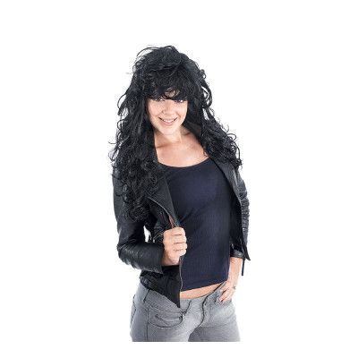 Rockbrud Svart Peruk