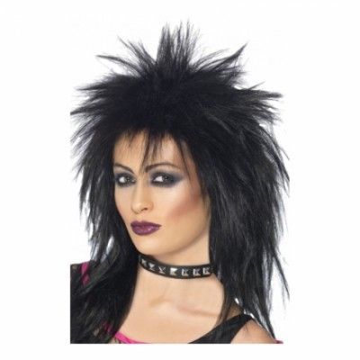 Rockdiva Svart Peruk - One size