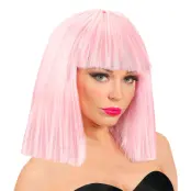 Rosa Page Peruk med Lugg - One size