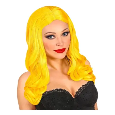 Roxy Lång Gul Peruk - One size