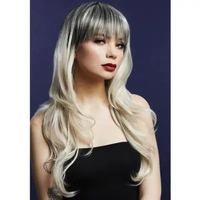 Sienna Peruk Blond med Mörk Hårbotten 66cm