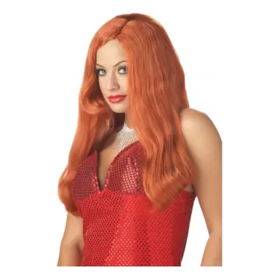 Silver Screen Röd Peruk