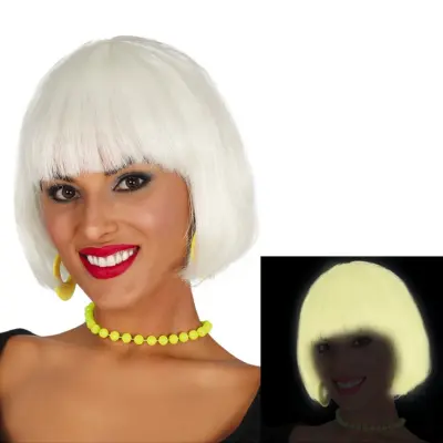 Självlysande Peruk Bobfrisyr