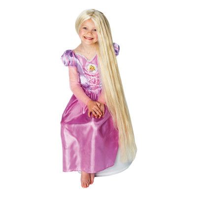 Självlysande Rapunzel Barn peruk