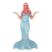 Sjöjungfru Klänning Maskeraddräkt - Medium