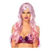Sjöjungfru Rosatonad Deluxe Peruk - One size