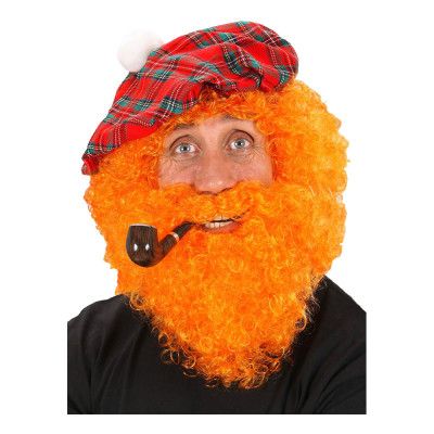 Skotte Orange Perukset - One size