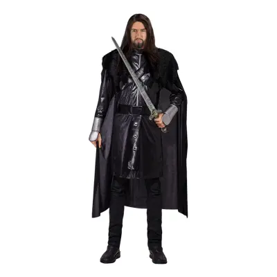 Svart Riddare Maskeraddräkt - Large