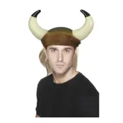 Vikingahjälm med Peruk