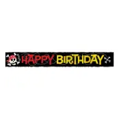 Banderoll Happy Birthday Piratkalas