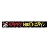 Banderoll Happy Birthday Piratkalas