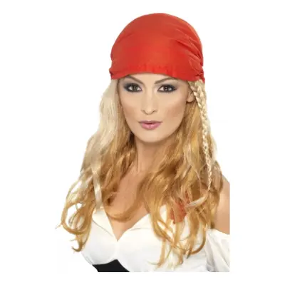 Blond Piratperuk med Bandana - One size