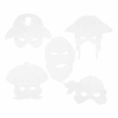 DIY Piratmasker - 16-pack