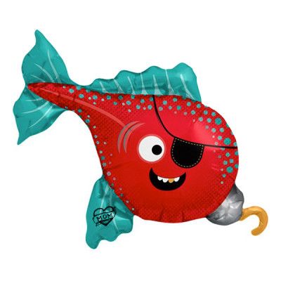 Folieballong Piratfisk