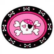 Klistermärke rosa pirat