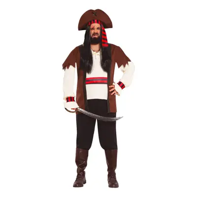 De Sju Haven Pirat Plus-size Maskeraddräkt - Plus-size