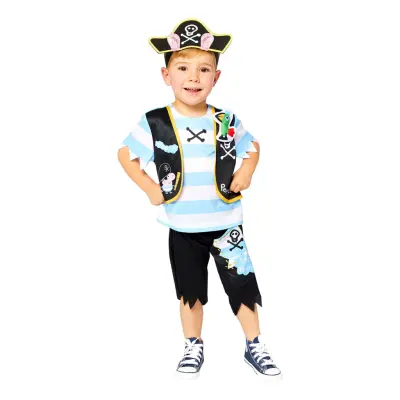 Greta Gris Pirat George Barn Maskeraddräkt - Small