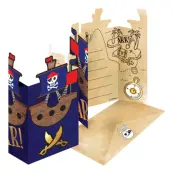 Inbjudningskort Piratkalas - 8-pack