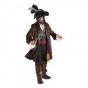 Karibisk Pirat Deluxe Maskeraddräkt - Standard