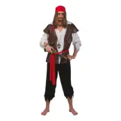 Karibisk Pirat Maskeraddräkt - One size