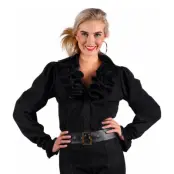 Kråsblus Svart Dam Deluxe - Medium