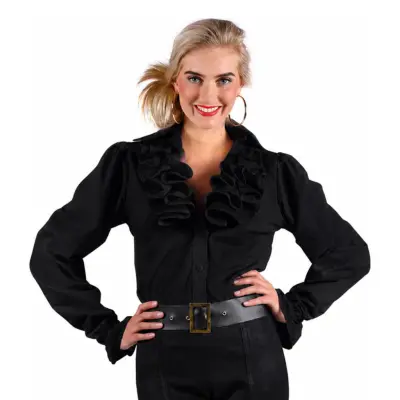 Kråsblus Svart Dam Deluxe - Small