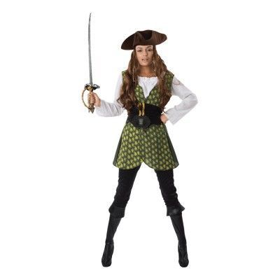Kvinnlig Pirat Maskeraddräkt - Small