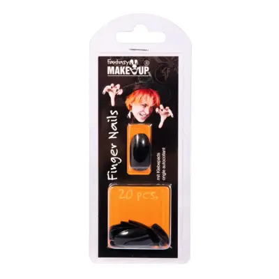 Lösnaglar Svarta - 20-pack