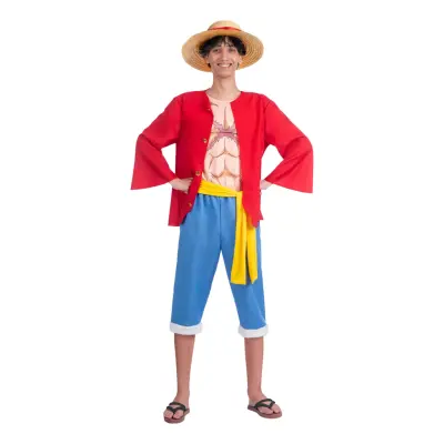 One Piece Luffy Maskeraddräkt - Large