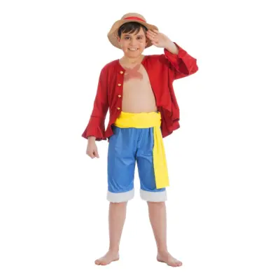 One Piece Luffy™ Barn Maskeraddräkt - Medium