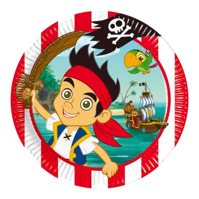 Papperstallrikar Jake och Piraterna - 8-pack