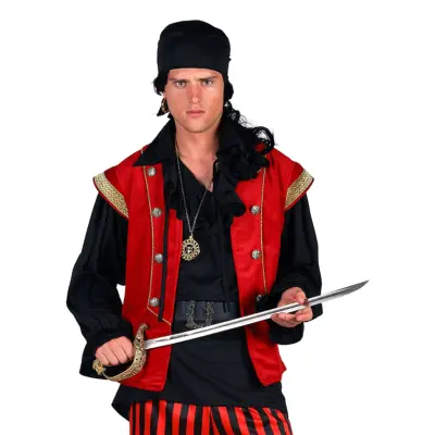 Pirat Black Beard Deluxe Maskeraddräkt - X-Large