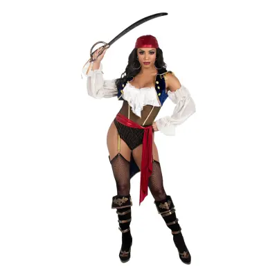 Pirat Body Deluxe Maskeraddräkt - Small