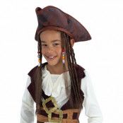 Pirat Hatt för Barn med Hår - One size