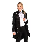 Pirat Kappa Brocade Dam Svart Deluxe - X-Large
