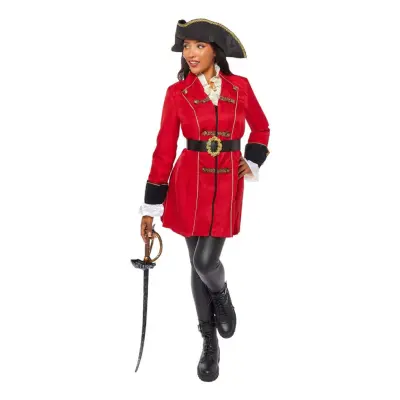 Pirat Kapten Dam Maskeraddräkt - Medium