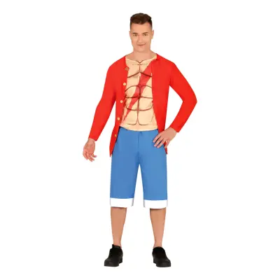 Pirat med Magrutor Maskeraddräkt - X-Small