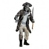 Pirat Skelett Maskeraddräkt - One size
