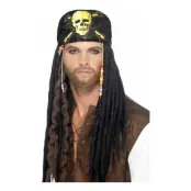 Piratbandana med Dreads - One size