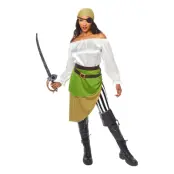 Piratdam Maskeraddräkt - X-Small