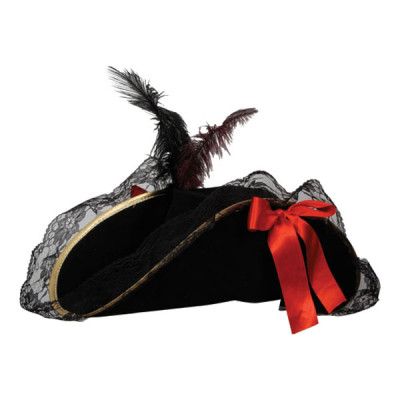 Pirathatt Dam med Fjäder - One size