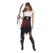 Piratjänta Maskeraddräkt - Large