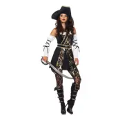 Piratkapten Dam Deluxe Maskeraddräkt - Medium