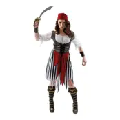 Piratkvinna Maskeraddräkt - Large